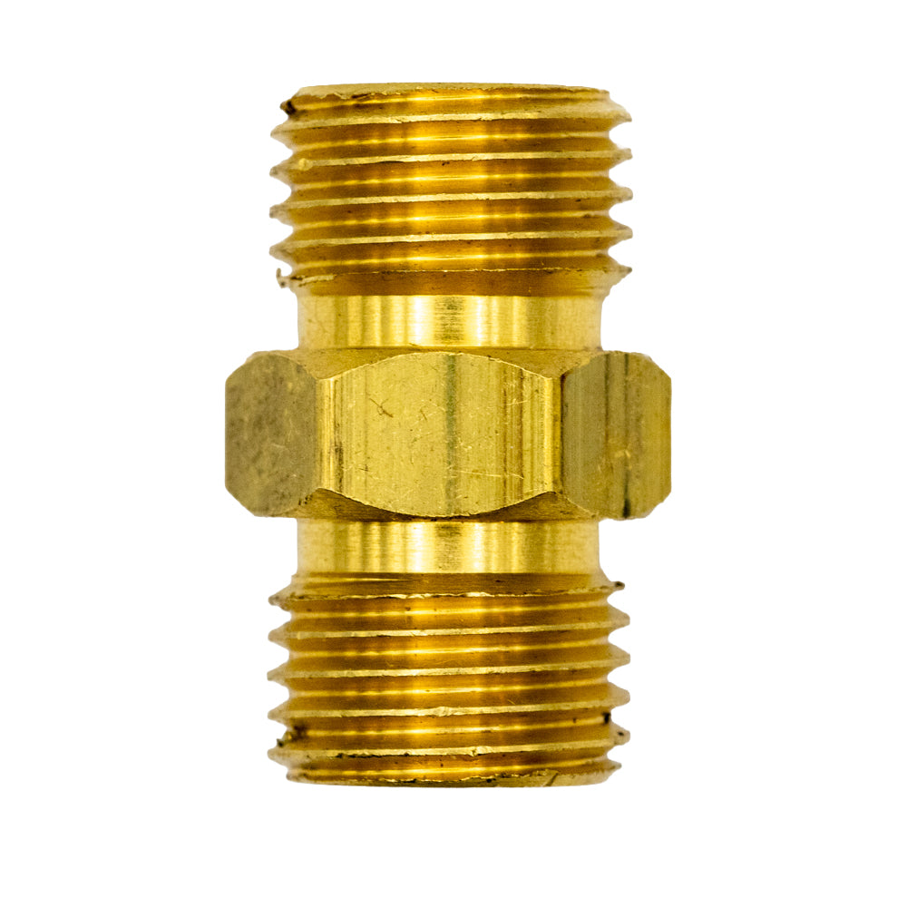 Brass Nipple 1/4" NPS x 1/4" NPS