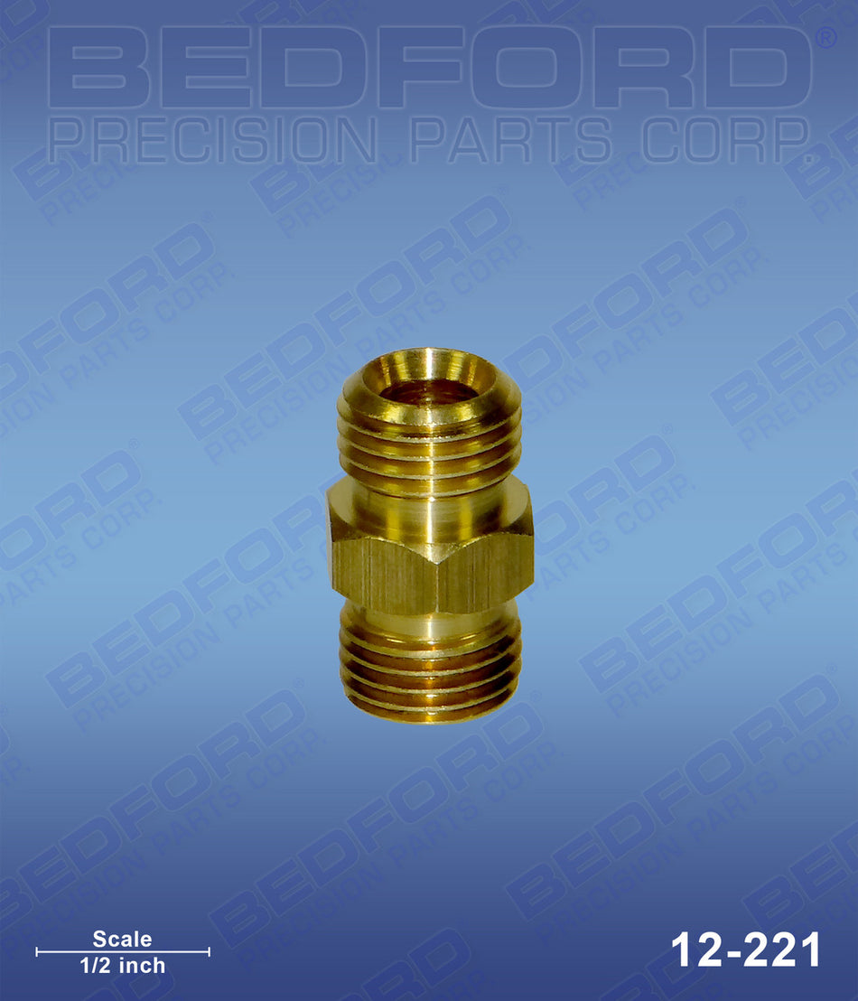 Brass Nipple 1/4" NPS x 1/4" NPS