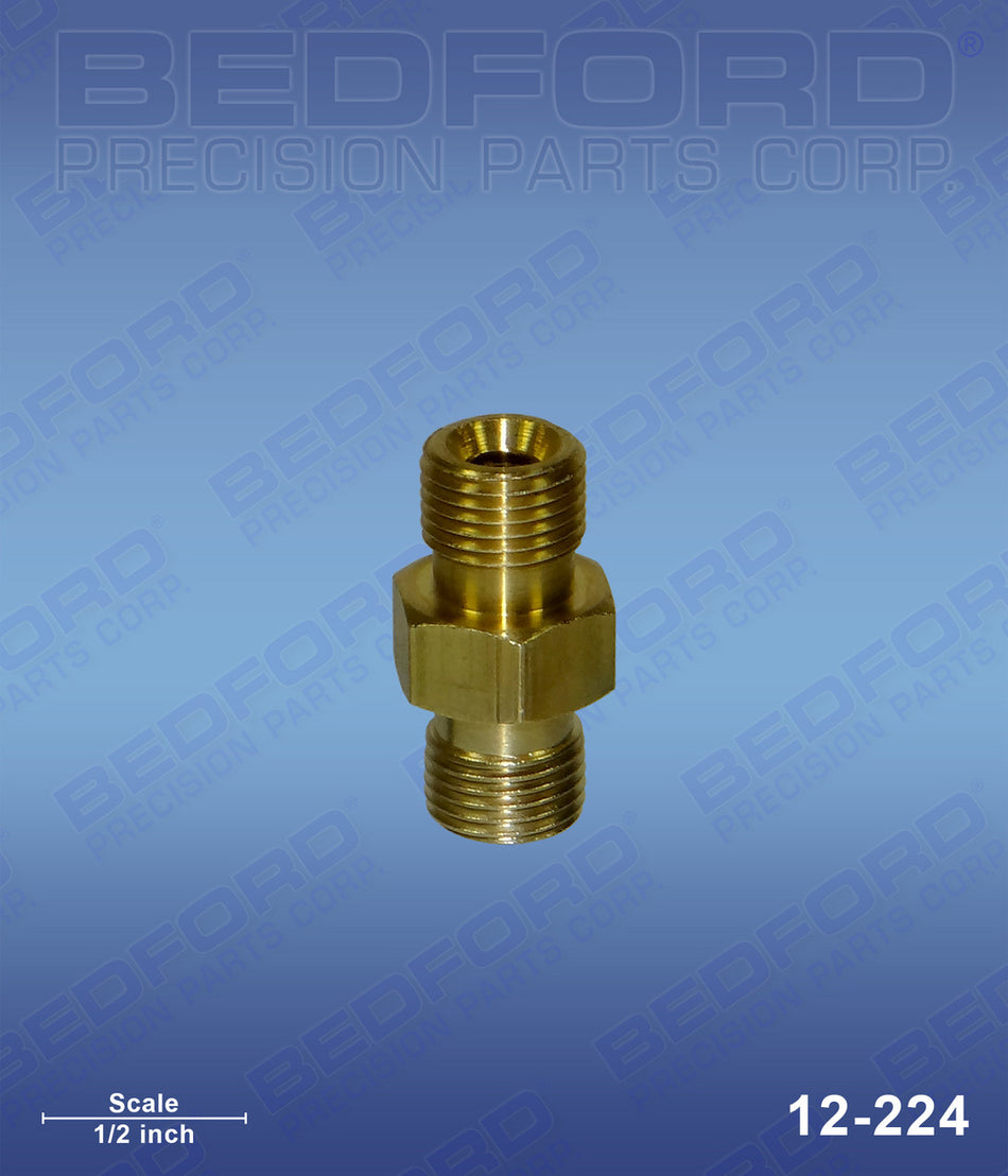 Brass Nipple 1/8" NPS x 1/8" NPS