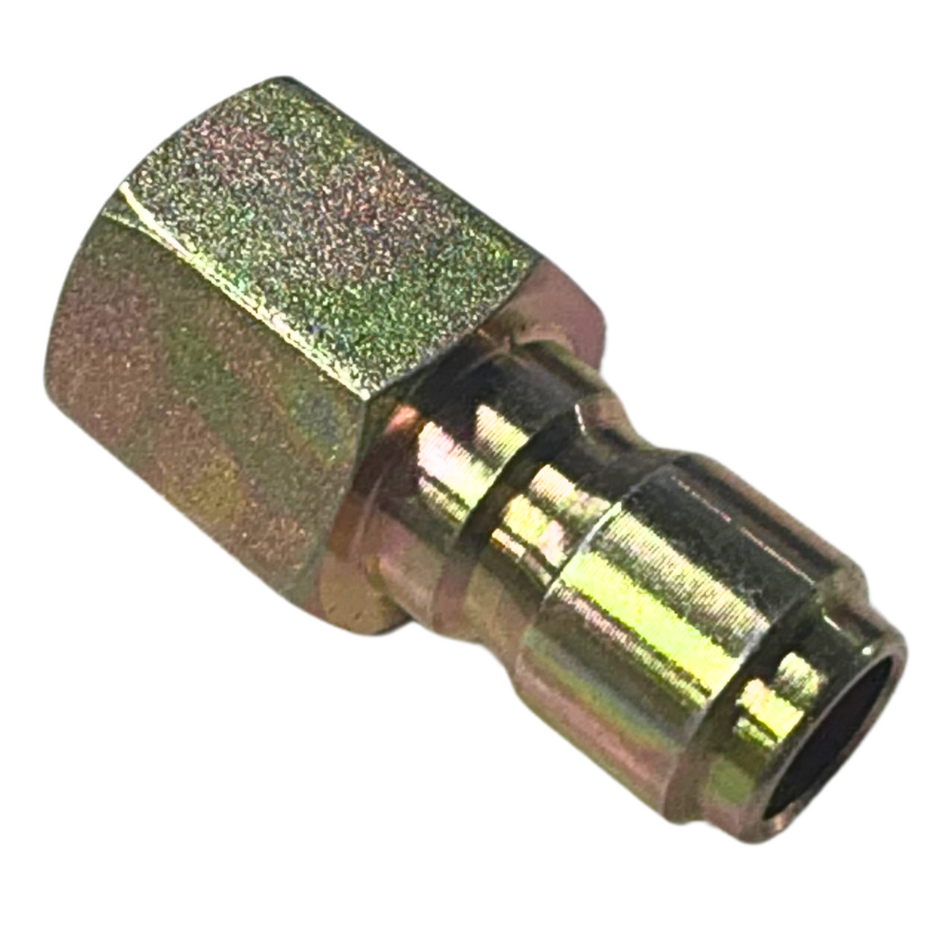 3/8 NPT(f) Quick Disc Plug,Plated Steel