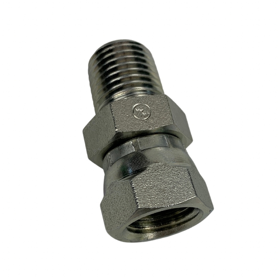 Adaptador giratorio de 1/4" NPT(m) x 1/4" NPS(h)