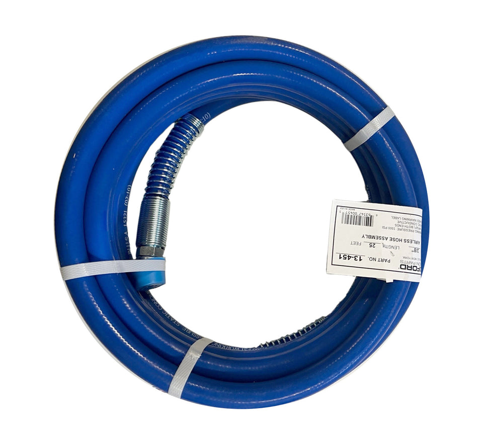 25' x 3/8" Airless Hose Assy,3300 PSI