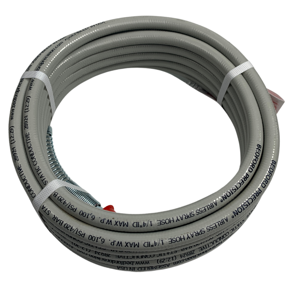 Airless Hose Assy, 25' x 1/4", 6100PSI