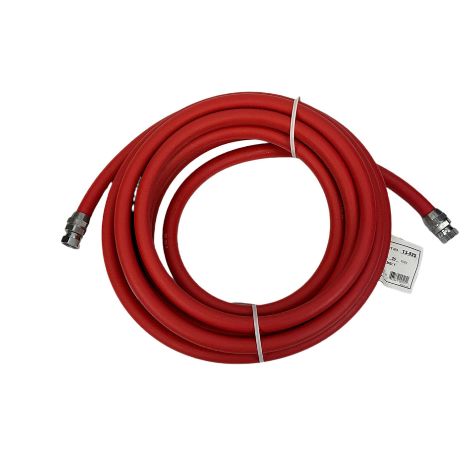 25' x 3/8" Air Hose Assembly (Smooth)