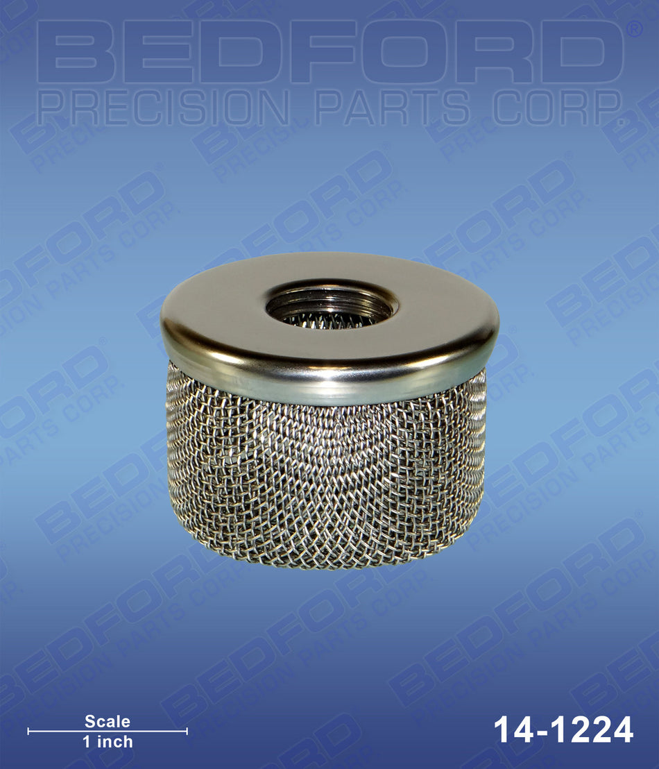 Filtro de entrada de acero inoxidable de 1/2" NPT
