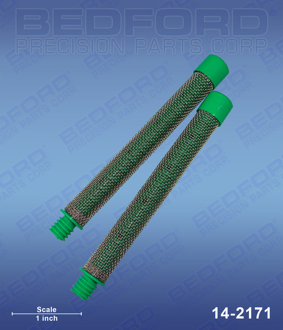 Filtro de pistola (2 piezas), malla 30, grueso, verde