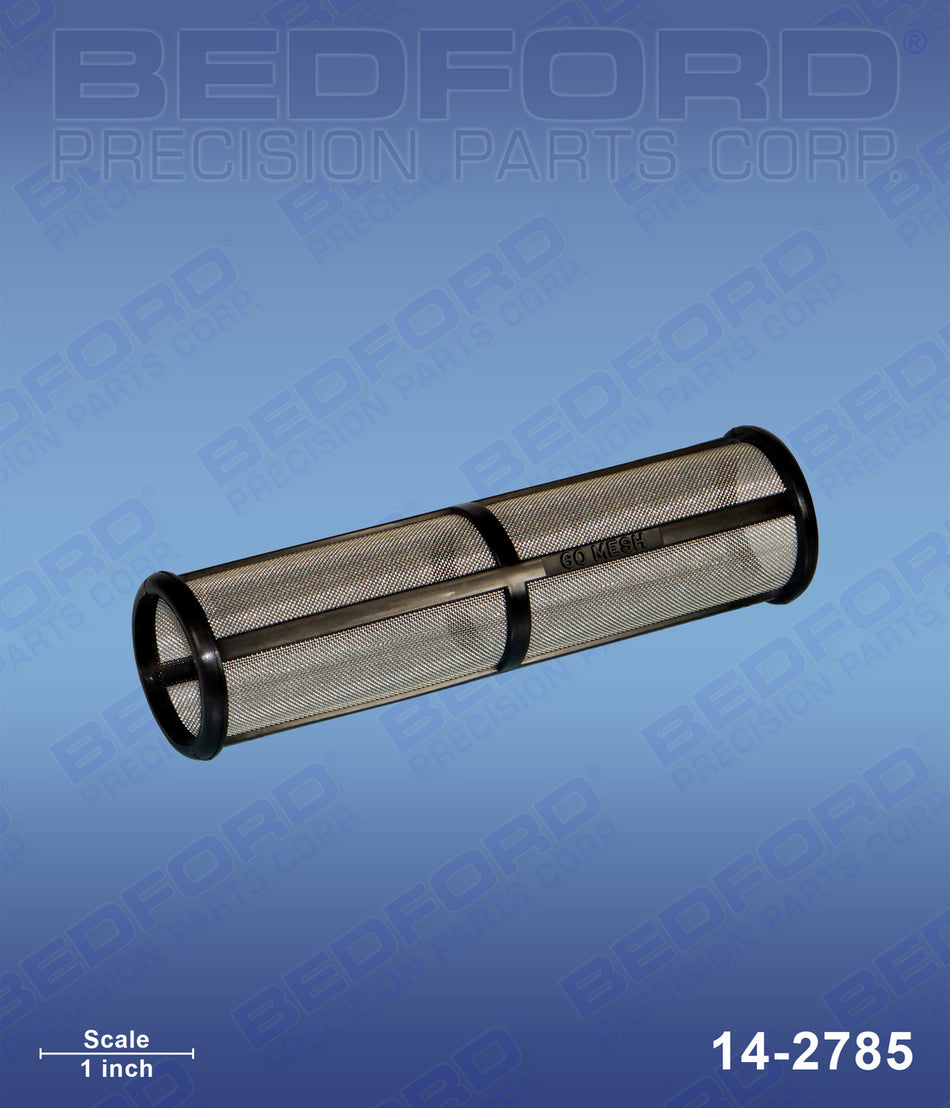Outlet Filter,60 Mesh,Med-Length,Black