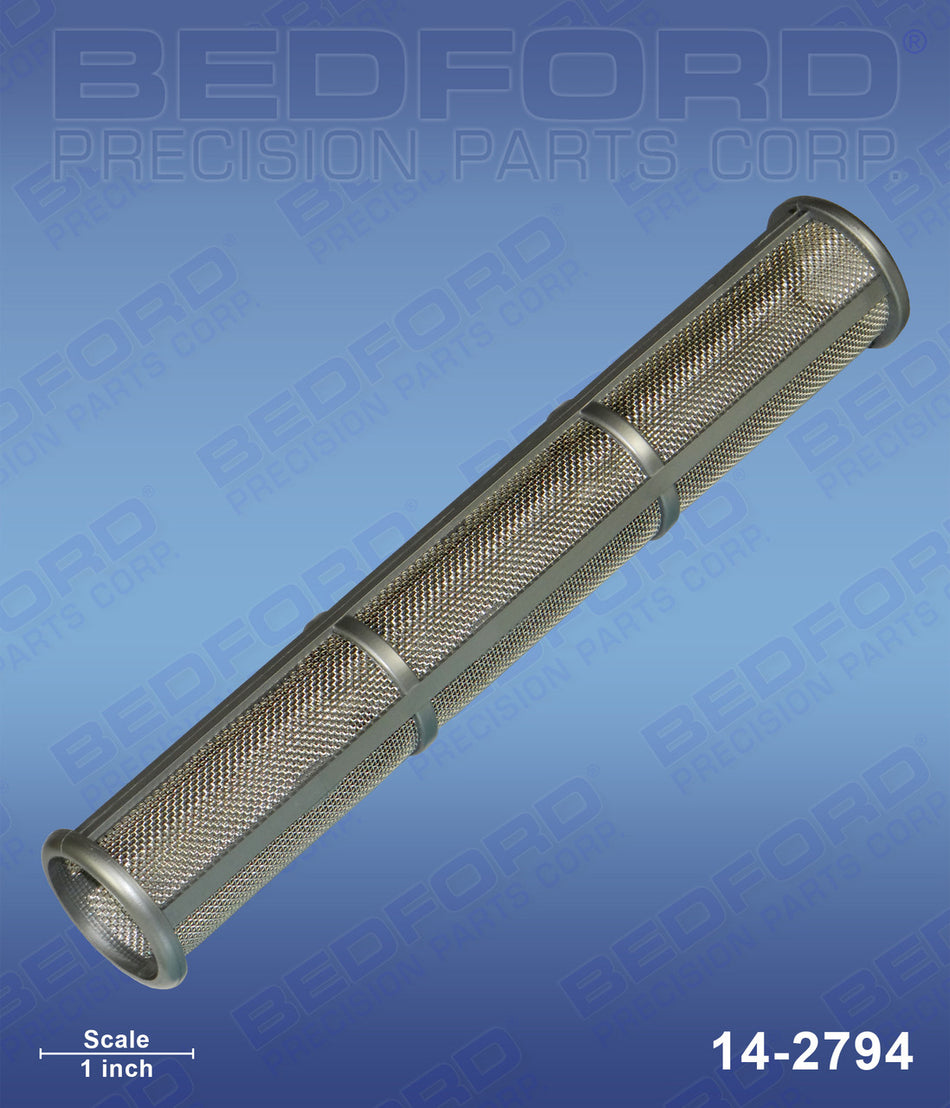 Outlet Filter, 30 Mesh, Long, Gray