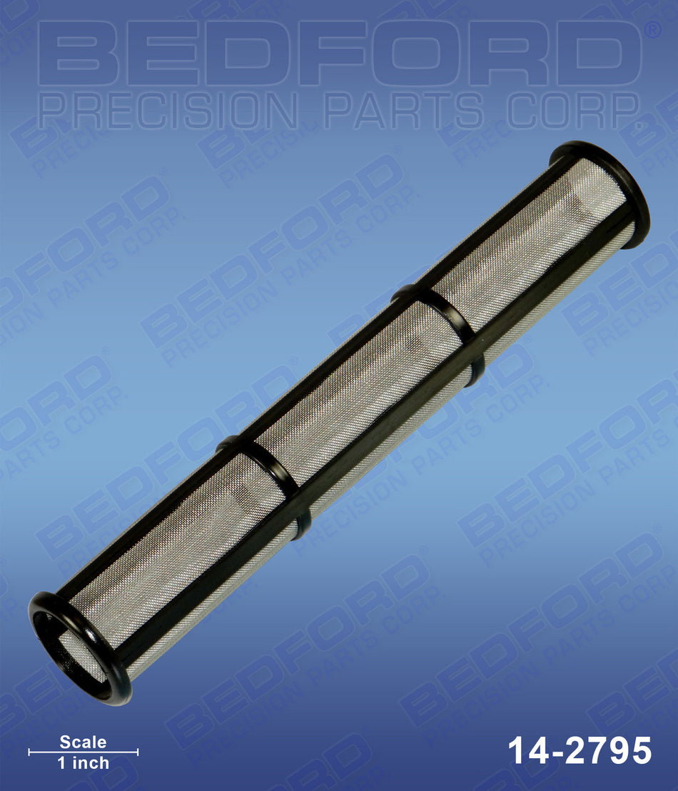 Outlet Filter, 60 Mesh, Long, Black