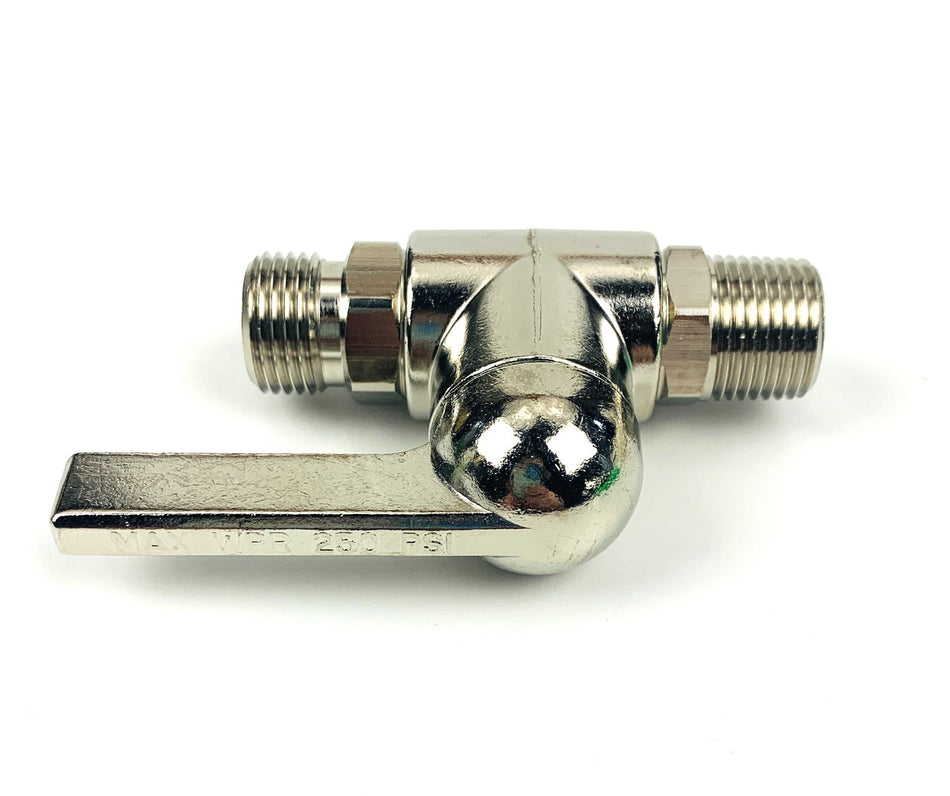 Ball Valve, 3/8" NPS x 3/8" NPT, 250 PSI