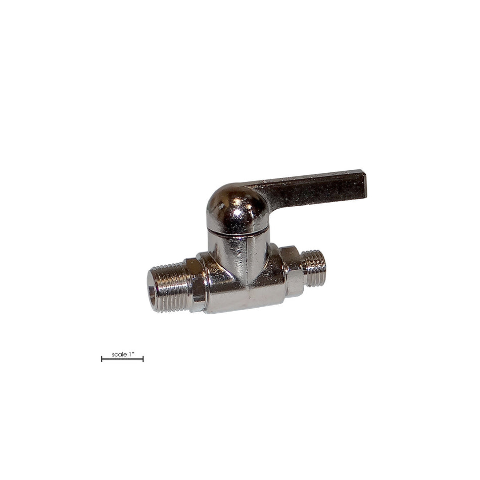 Válvula de bola, 1/4" NPS x 3/8" NPT, 250 PSI