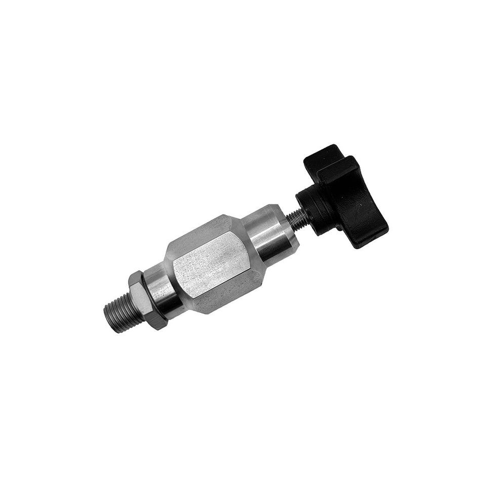 Válvula de purga de salida, 1/4 NPT (m) x 1/8 NPT (h)