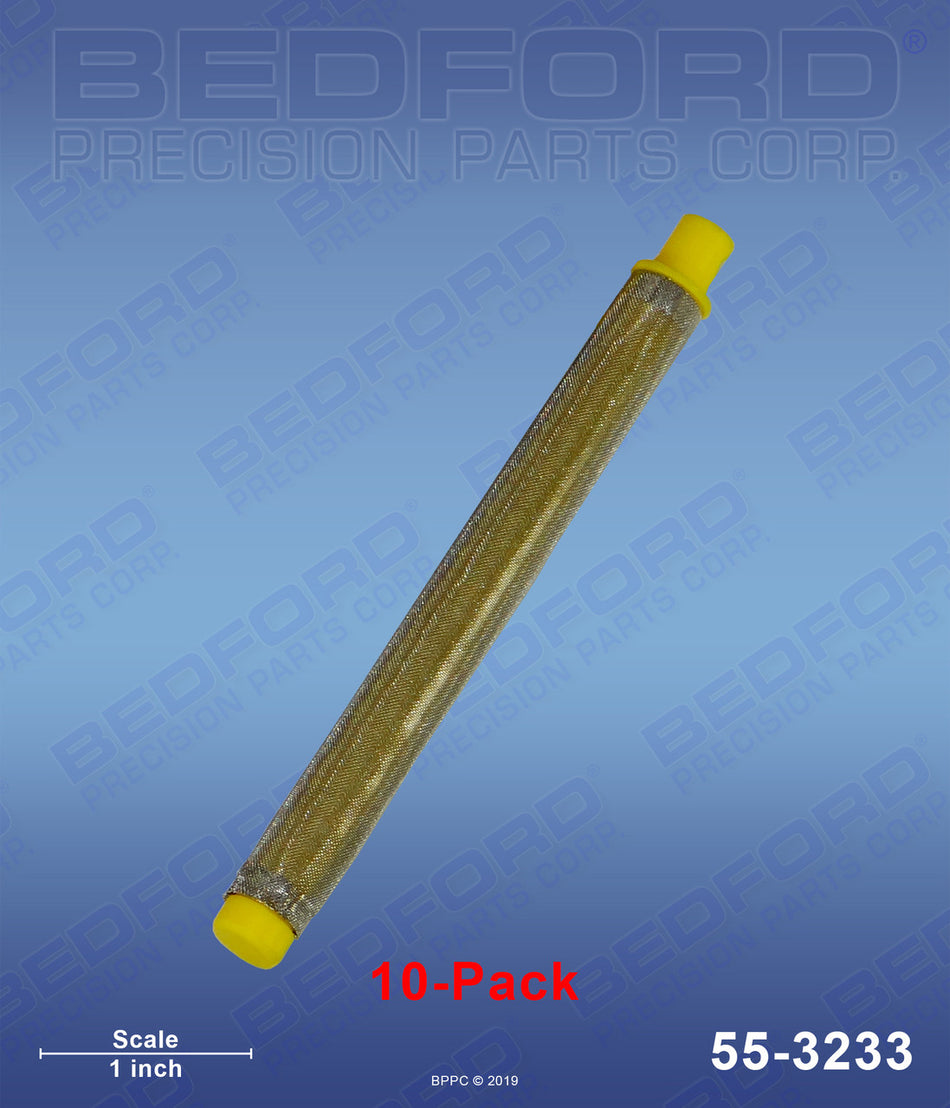 Gun Filters,100 Mesh,Yellon,Fine (10-Pk)