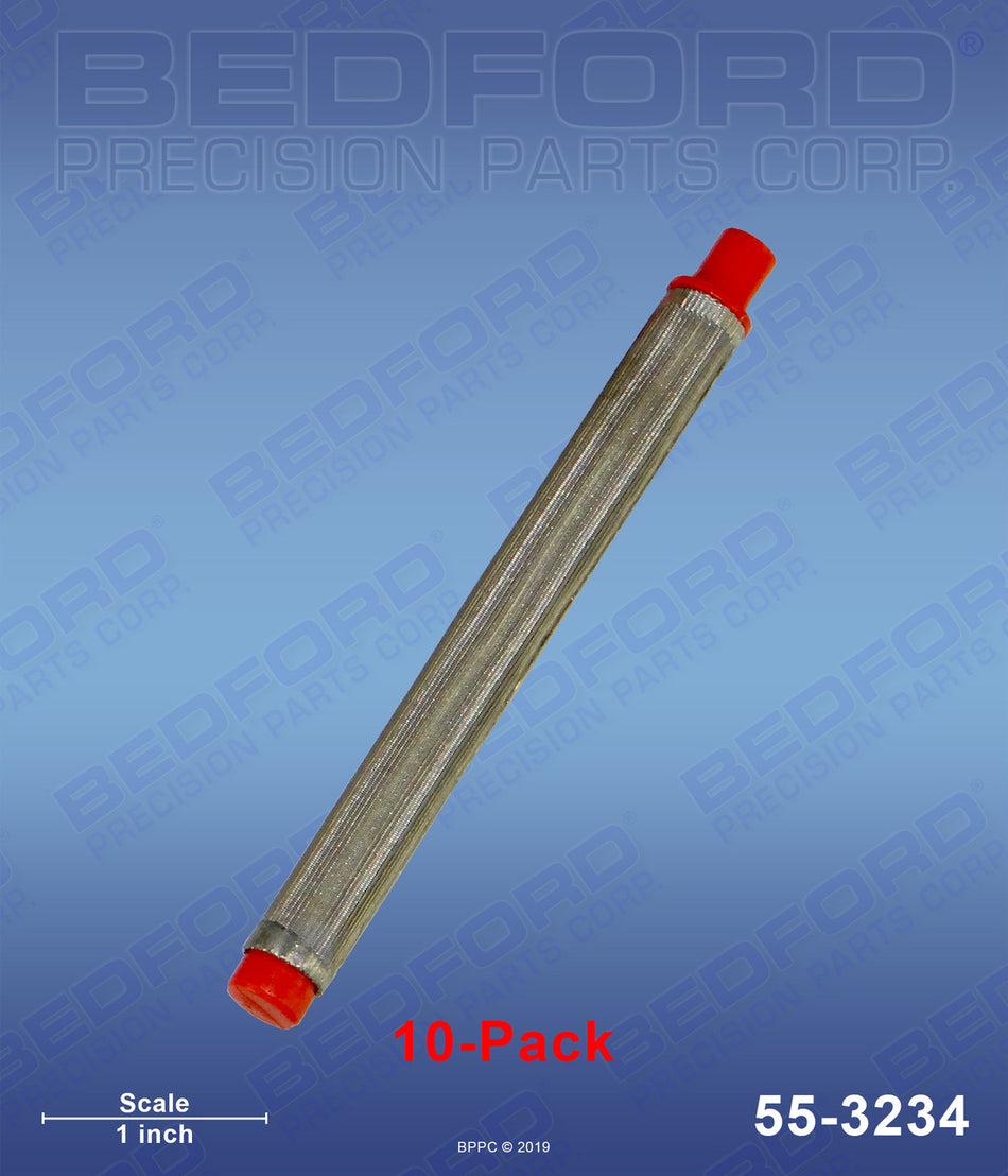 Gun Filters,200 Mesh,Red,Ex-Fine(10-Pk)