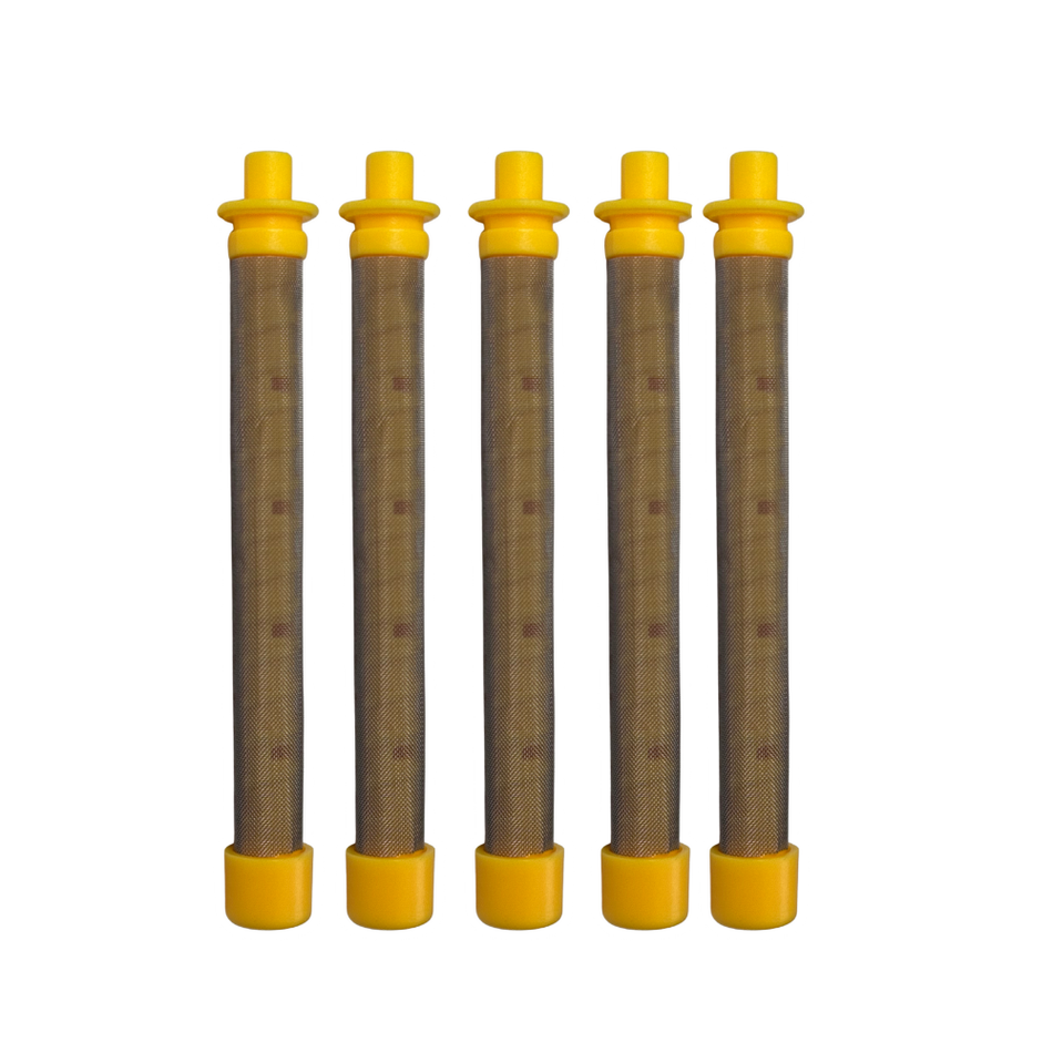 Gun filter, 100 Mesh (Yellow), 5-pack