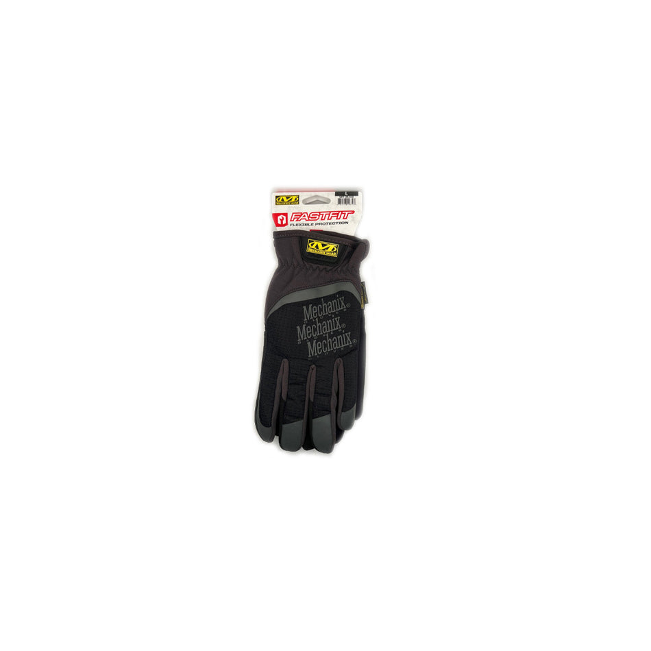 FastFit Black Gloves, Large