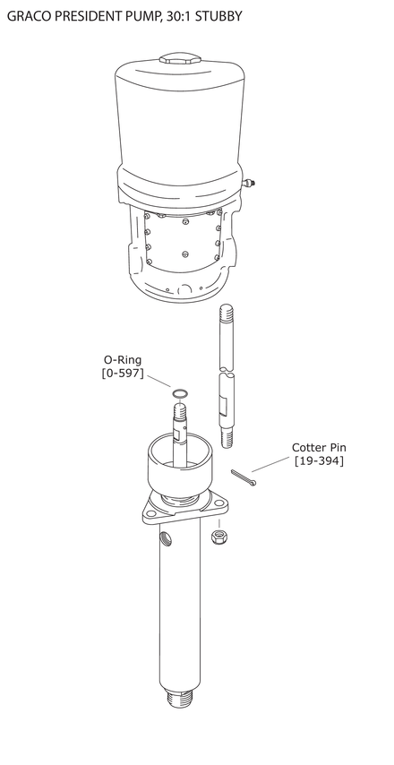 Graco President Pump, 30:1 Stubby